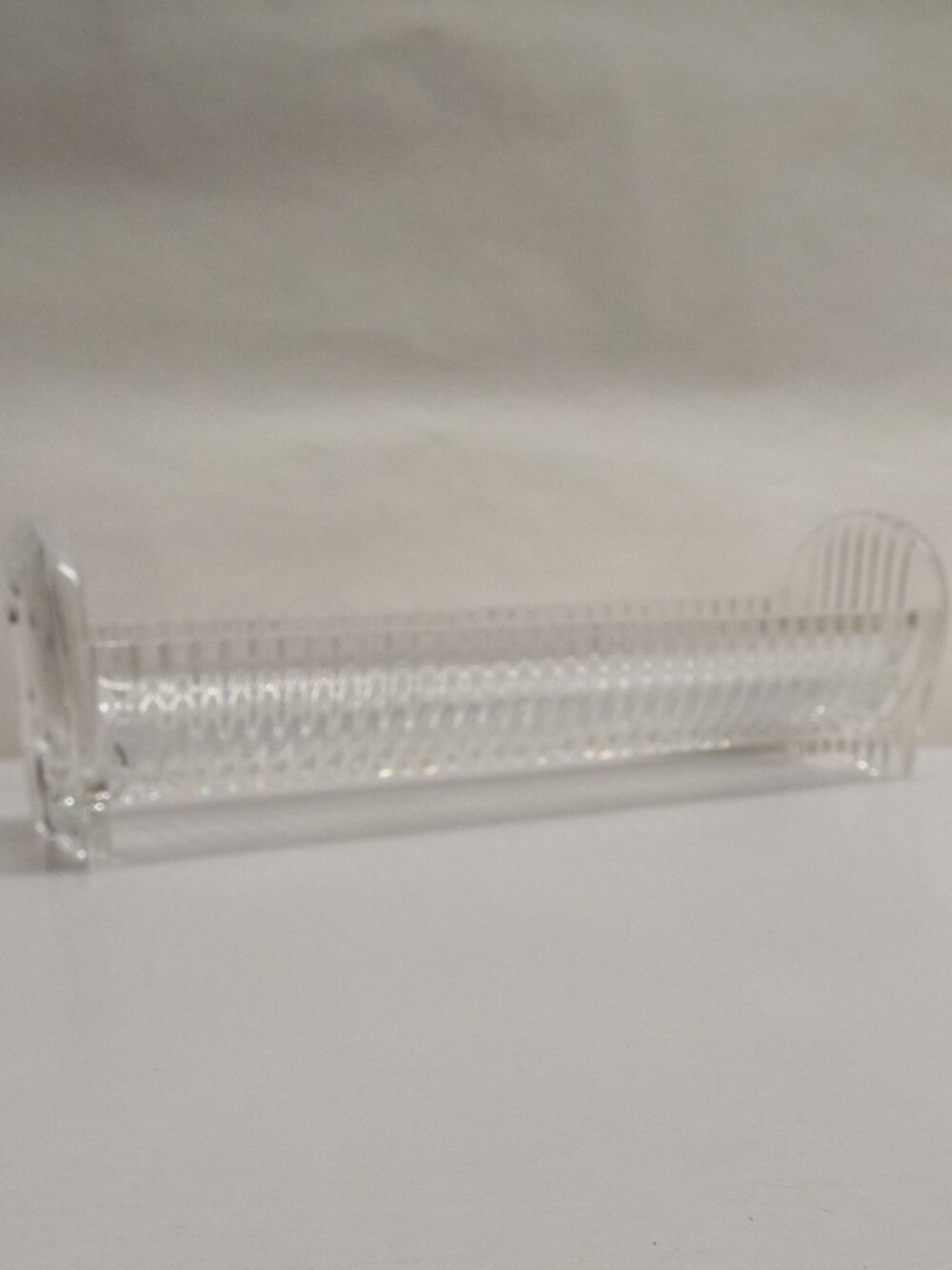 VINTAGE Godinger Lead Crystal Legends Harmony Cracker Tray - 9", NO chips/cracks
